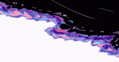 Mika - 電繪海浪gif