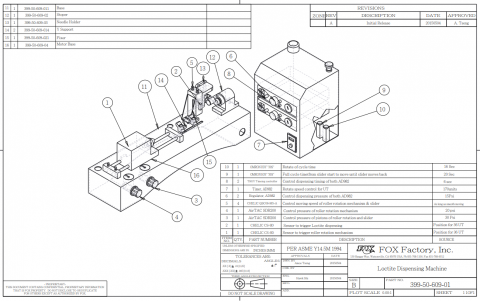 曾先生 - 機台設計總圖與BOM 範例