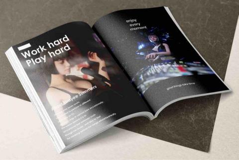 Summer Huang - 雜誌平面設計-情境模擬圖