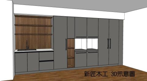 新匠木工 - #木芯板系統櫃 #台中木工 #新匠木工