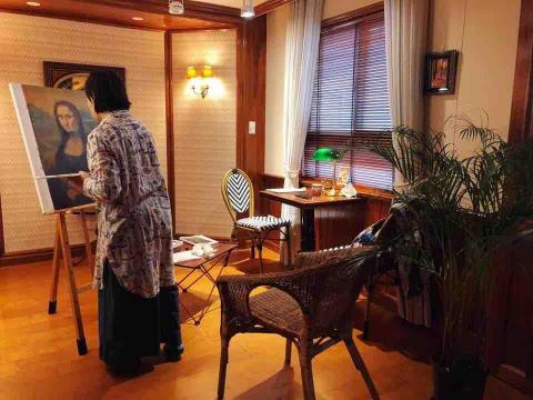 黃錫鈞 - 學生位於畫室教學實況