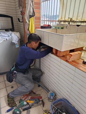 YJH水電 - 洗手台排水配置中 YJH水電 - 洗手台排水配置中