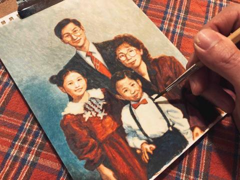 黃錫鈞 - 家庭肖像畫委託