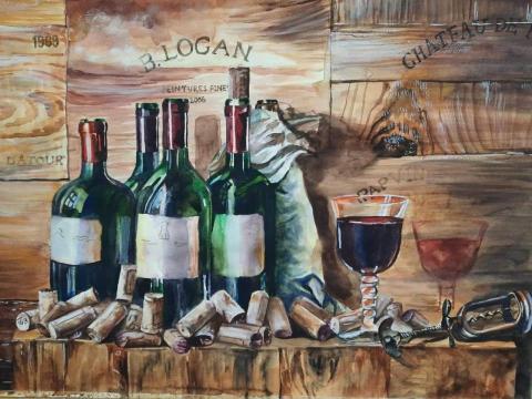 黃品璇 - 臨摹知名藝術家的作品，進而提升自己繪畫能力