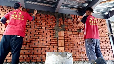 金水號土木包工業 - 鋼構填磚