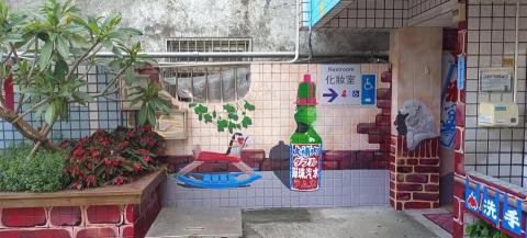 狠大支彩繪工作室 - 中油湖口加油站-巨大化彈珠汽水+懷舊馬車