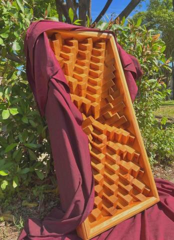 VAN MULFINŃ -  聲學專利 全實木擴音板 芥末色