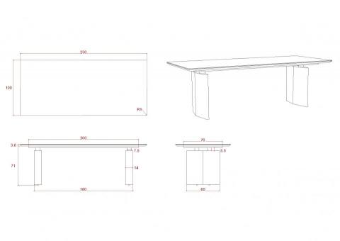 陳 - 桌子 230*100*75