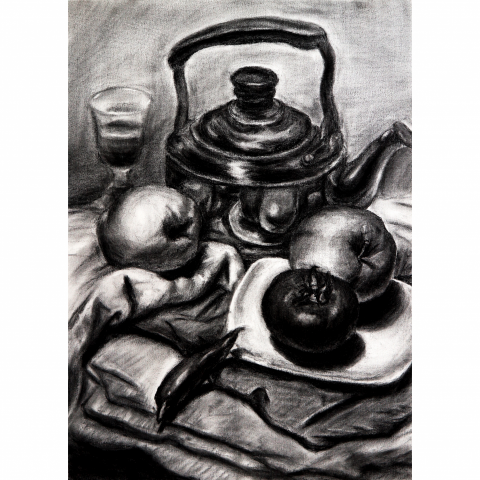 劉書帆 - 專業炭筆素描