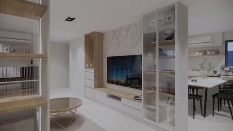 H.E. 和易系統櫥櫃設計安裝 - 在施工前，我們提供室內模擬圖給業主，這有助於討論和確認設計細節。我們的專業設計團隊會根據您的需求和要求，利用先進的軟體和技術，製作出逼真的室內模擬圖。