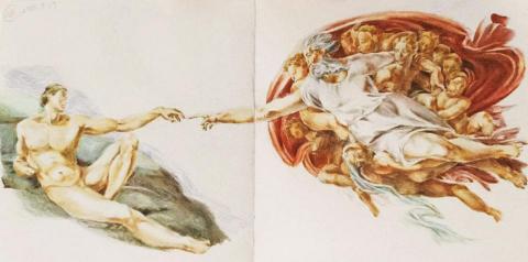 Aki - 色鉛筆(20x10cm)