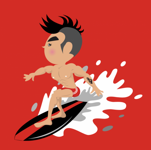 美魔法設計特攻 - 衝浪公仔人物IP設計 美魔法設計特攻 - 衝浪公仔人物IP設計