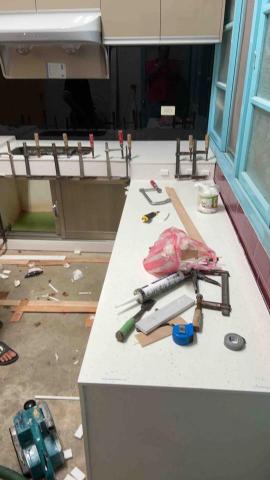 偉倫 - 2.以前的灶台包人造石