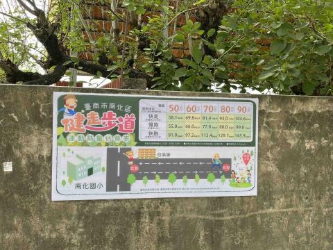 鉄楓 - 南化健走看板（改善後）