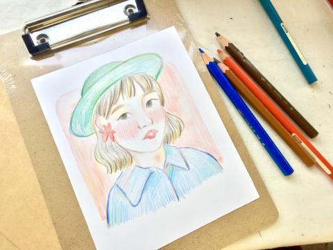 劉璧華 - 似顏繪(色鉛筆手繪) 劉璧華 - 似顏繪(色鉛筆手繪)