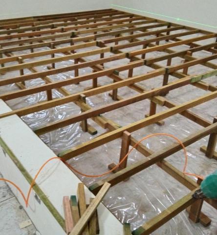 木元素地板裝潢行 - 架高施工過程