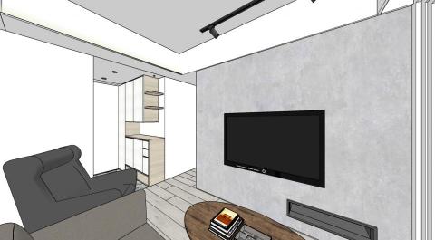 李俊穆 - 小格局客廳3D