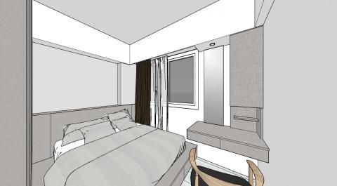 李俊穆 - 小格局主臥室3D