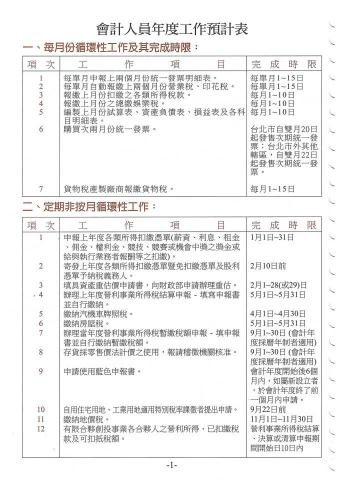 荃穎記帳士事務所 - 會計人員定期工作