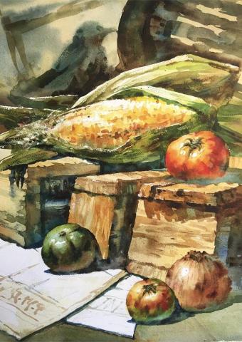 陳韋辰 - 【升學班-水彩】靜物示範