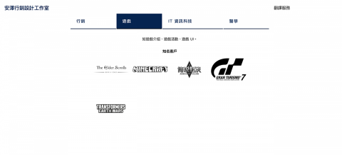 安澤行銷設計工作室｜Unzoned Studio - 翻譯服務 Translation | 遊戲領域 Gaming

我們擁有專業的翻譯團隊，專注於將「英文」翻譯成「台灣用繁體中文」與「中國大陸用簡體中文」，尤其特別擅長行銷、遊戲、科技、醫學等領域，確保翻譯內容準確無誤且符合當地文化及習慣用語。