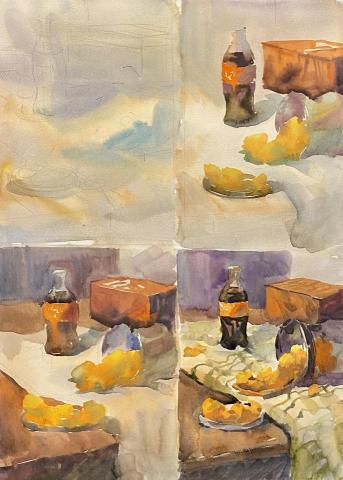 陳韋辰 - 【常態班-水彩】靜物示範