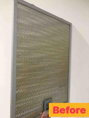 阿鴻到您家 - 廚房排油網清洗對照