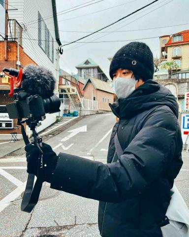 陳政源 - 日本長崎：認真在拍攝的我