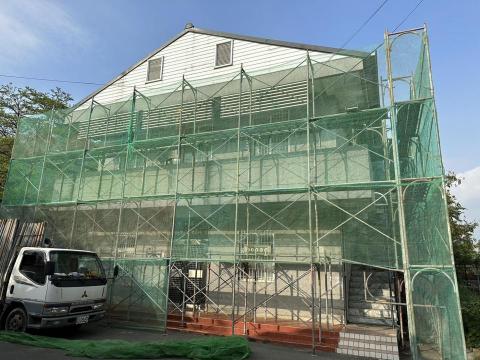 誠祐鷹架工程行 - 高中教學樓整修-施工架搭設 圖1