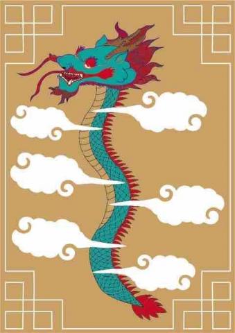 李敏甄 - 這張是龍，我想畫有關中國風的才畫這張