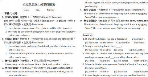 Jasmine Lee - 自編文法教材，幫助學生釐清和記憶易混淆的文法觀念
