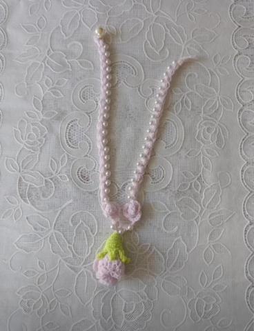 蝶花居(Louisa) - 玫瑰珍珠項鍊 蝶花居(Louisa) - 玫瑰珍珠項鍊