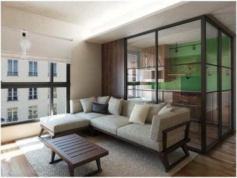 詩人空間 - 北歐風客廳3D渲染圖