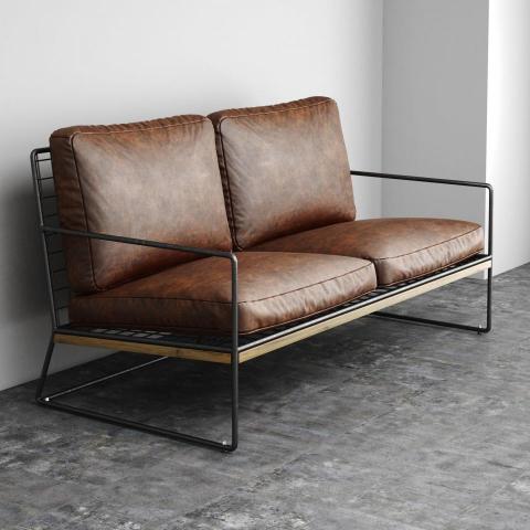 詩人空間 - 皮革沙發建模及渲染