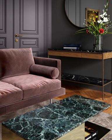 詩人空間 - 簡歐風客廳3D渲染圖