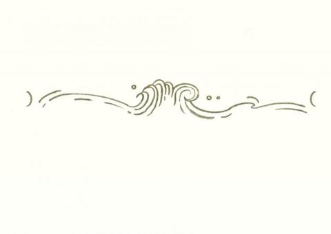 璜施亭 - 結合海浪、雙魚元素的刺青設計