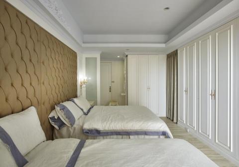 曹雲鳳 - 大空間的主臥室以兩床式規劃，可隨時合併或分開使用，讓睡眠不再成為干擾彼此的距離，生活加分，感情也升溫!