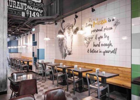 以修空間設計 - 美式工業風餐廳設計-形象牆 以修空間設計 - 美式工業風餐廳設計-形象牆