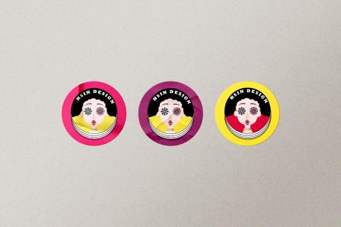 陳雅心 - 個人識別貼紙設計/logo設計