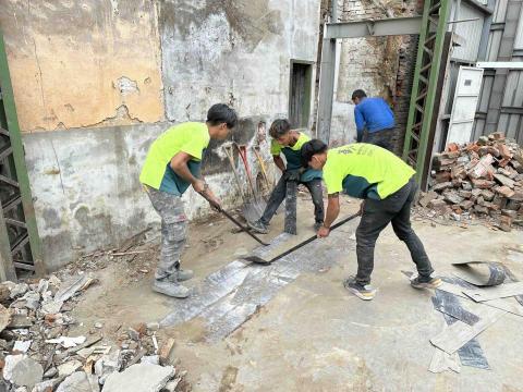 勤業工程 - 耐磨地板剔除