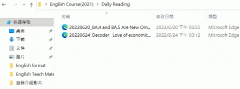 Tr. Wang 英文家教有限公司 - 日常閱讀