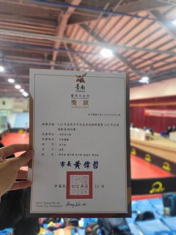 陳奕成 - 最近很少打比賽，但第一次參加台南市長盃社會組就獲得冠軍