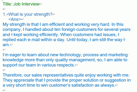 Tr. Wang 英文家教有限公司 - 商用英文(含面試技巧與會話)