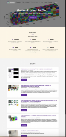 jiing's Studio - 一頁式網站開發截圖，範例