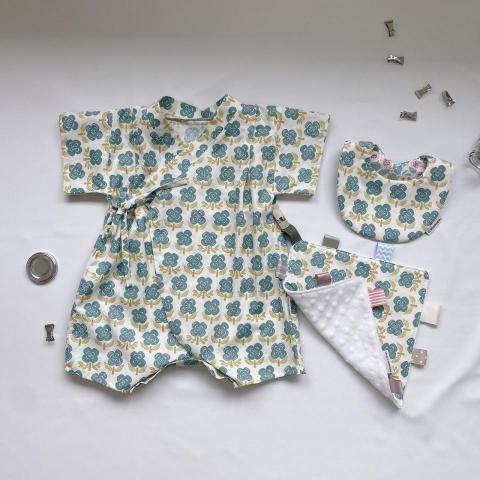 Minnsew縫紉工作室 - 寶寶甚平包屁衣、安撫巾、小圓兜