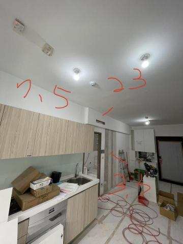 昀馨空間設計 - 太平-電視牆、木作格柵、層板、床頭壁板、冷氣包管、系統櫃