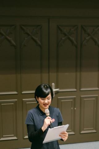 林育瑄（育子老師） - 親善大使司儀工作照