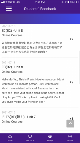 Moffett inAustralia - Student feedback ?