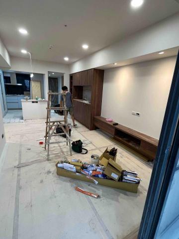 築家室內裝潢工程 - 洲際w張宅  業主都很仔細的來巡視 所有配置 期待裝完電燈  入住 築家室內裝潢工程 - 洲際w張宅  業主都很仔細的來巡視 所有配置 期待裝完電燈  入住