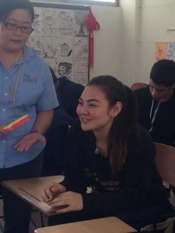 廖淑婷 - 上課幫學生打節拍～高中生